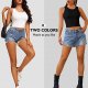 2pcs Women's Sports Tank Tops Crop Tops Black White Racerback Tank Tops
