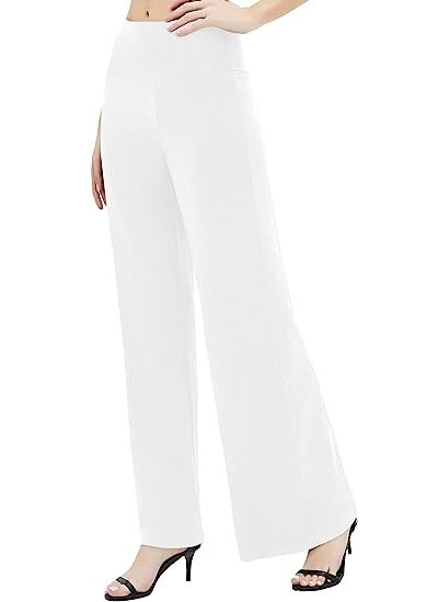 Women's Formal Pants Solid Color Wide Leg Casual Sports Pants Straight Leg