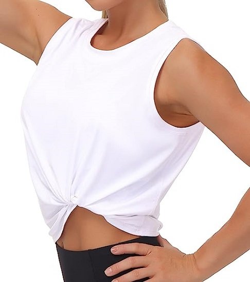 Women's Workout Tops in Ice Silk Quick Dry Sleeveless