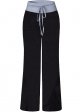 Women's Comfy Pajama Pants Casual Drawstring Palazzo Lounge Wide Leg Pants