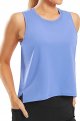 Women's Sports Vest Cool Dry Sleeveless Loose Shirt Running Sports Tops